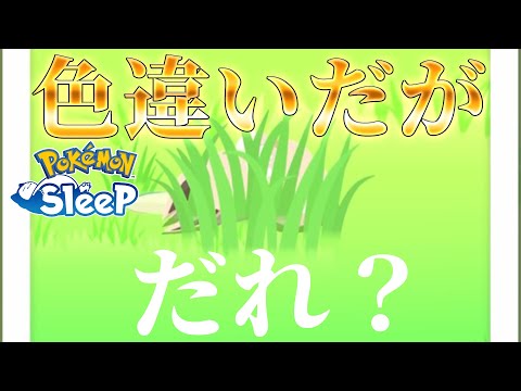 【問題】この寝顔は誰の何寝？？【ポケモンスリープ/ゴールド旧発電所】