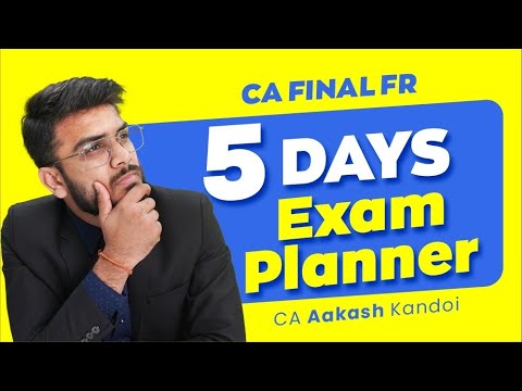 FR 5 DAYS PRE EXAM PLANNER | Iss Baar Exemption Pakka | CA Aakash Kandoi | CA Aakash Kandoi