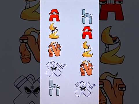 Alphabet lore matching puzzle game #shorts #alphabet #alphabetlore #alphabets #puzzle #game #art