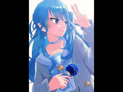 【ホロライブ】 星街すいせいFA　Illustration TimeLapse【CLIP STUDIO PAINT PRO】VTuber