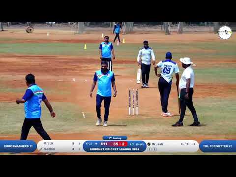 YBL FORGOTTEN 22 VS eurosmashers 11 MATCH AT EURONET CRICKET LEAGUE 2024