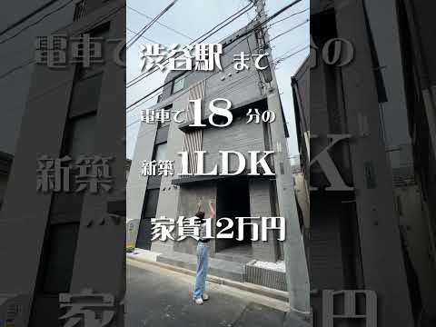 渋谷までは電車で18分の新築1LDK♪お家賃は12万円✨コスパが良さそうなお部屋でした#お部屋探し #不動産