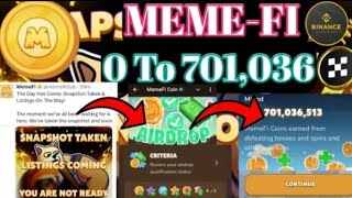 Memefi airdrop update final day | Double airdrop in memefi? | Memefi airdrop new update #minifinew