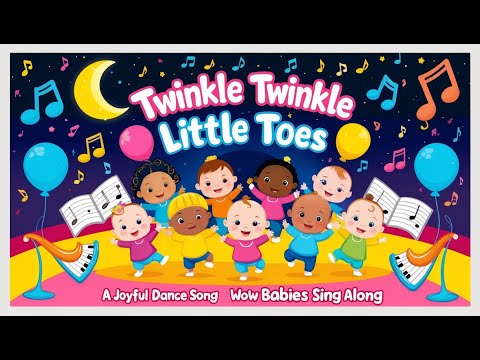 Twinkle Twinkle Little Toes|| A Joyful Dance Song||Wow Babies Sing Along| #kidssongs