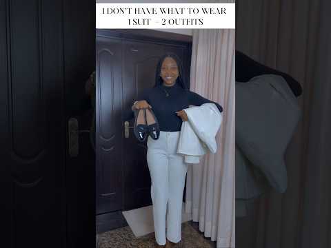 1 Suit = 2 Outfits. "I don’t have what to wear". Fashion hack #viral #fashion #challenge #shorts