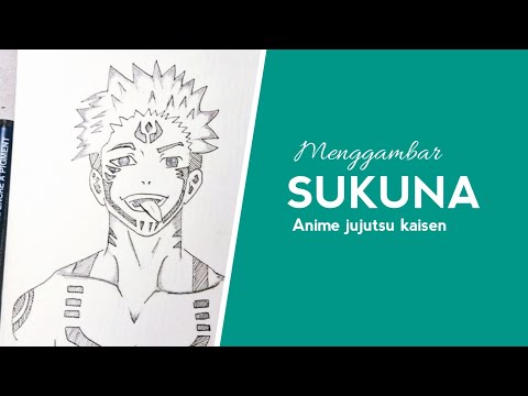 MENGGAMBAR SUKUNA, JUJUTSU KAISEN #drawing #art #newbie