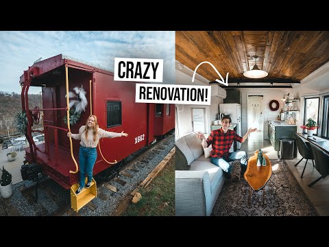 This Train Car Was Converted Into a LUXURY TINY HOME! 😍 Full Airbnb Tour! (Lynchburg, Virginia)