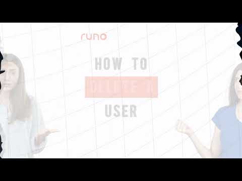 How to delete a user | Mobile App | Runo