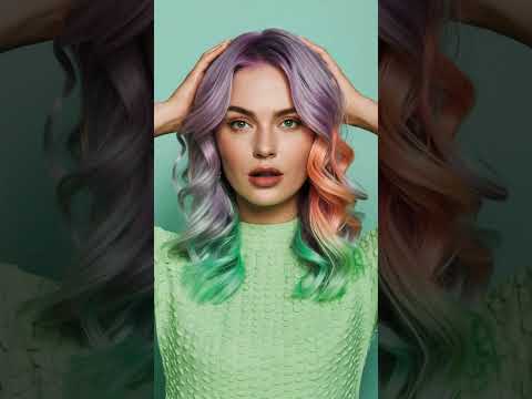 Make a Bold Statement This Summer with Vibrant Pastel Hair Colors Like Lavender, Peach, and Mint Gre