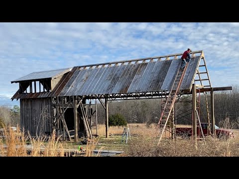 $2,000 HOUSE - RECLAIMED STEEL ROOFING - Ep. 12