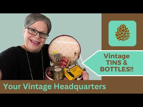 Vintage & Antique Tin and Bottle Lot! AN ANTIQUE MALL HAUL!!