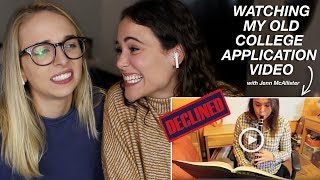 REACTING TO MY OLD COLLEGE APPLICATION VIDEO (I was rejected)