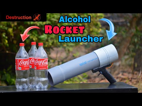 HOMEMADE SODA BOTTLE LAUNCHER .