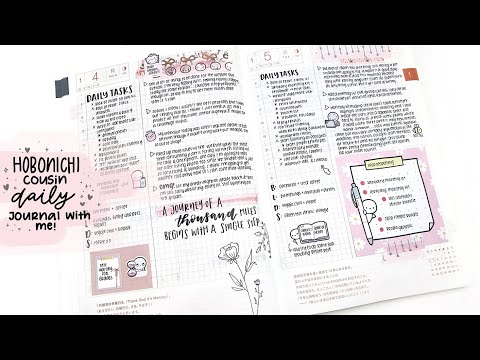 Hobonichi Cousin Daily Setup | Journal & Plan  With Me!