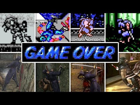 Evolution Of Ninja Gaiden Games Death Animations & Game Over Screens