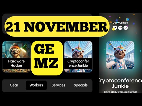 gemz daily combo 21 november |gemz daily combo card today | gemz daily cipher today 21 november