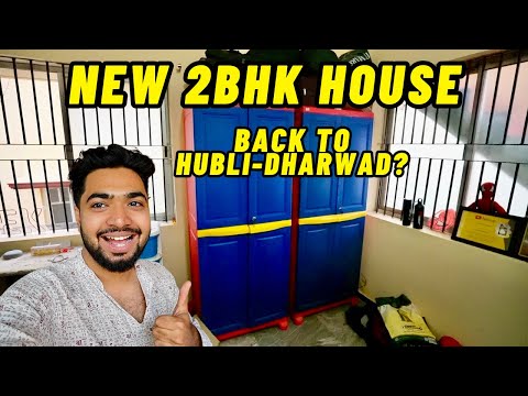 New 2BHK House Pooja HUBLI Bachelor House Makeover 2BHK |New Cupboard | Uttarakarnataka Kannada Vlog