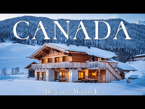 Canada 4K - Where Winter Weaves a Tale of Frost and Untamed Beauty - 4K UHD