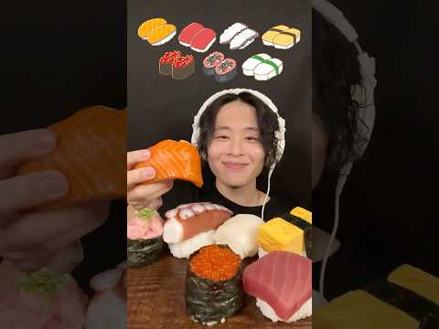 巨大むちむち寿司🍣 #咀嚼音 #asmr #mukbang #飯テロ #大食い