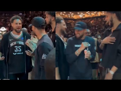 Steph Curry CONFRONTS  KLAY for hanging out with MAVS TEAMMATE! "Ew man! Come on!"