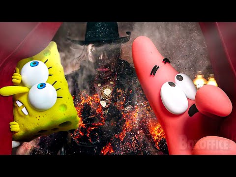 SpongeBob VS El Diablo e i cowboy zombie | Scena completa 🌀 4K