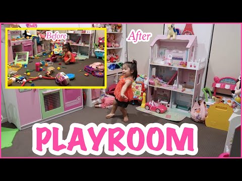 PLAYROOM CLEAN UP WITH BABY DAENERY