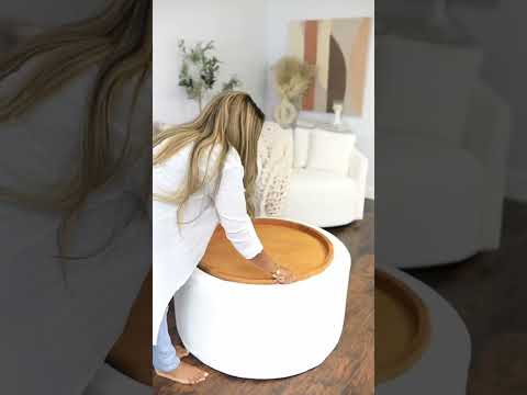 Transform Your Nook Area with Drew Barrymore Stowaway Coffee Table! #tablestyling