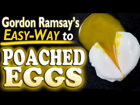 Gordon Ramsay's POACHED EGGS -EASY WAY! How to make Perfect Poach Eggs in 4 Mins 🥚Simple & Best Way