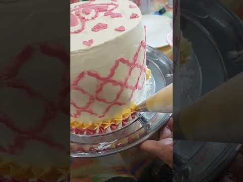 how to do cake decorations at home | cake frosting at home