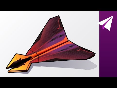 Aggressive Paper Airplane with Two Spikes! — How to Make Stinger