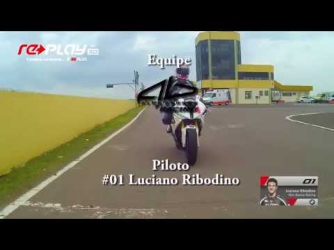 #01 Luciano Ribodino - Moto 1000 GP - Sta Cruz do Sul/RS - Câmera Replay XD on-board