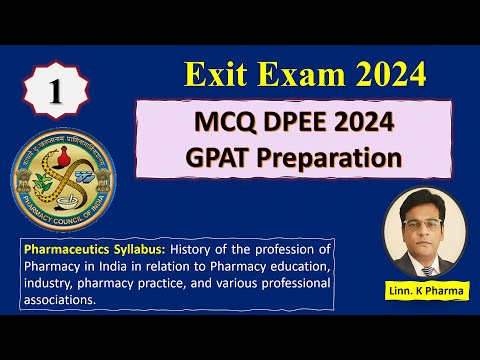 Exit Exam 2024 Preparation || Clear Exit Exam in First Attempt || d pharma exit exam | GPAT PCI