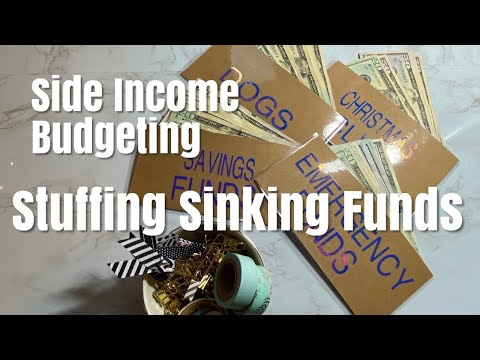 STUFFING SINKING FUNDS - May 28 SIDE INCOME PAYCHECK BUDGET | REAL NUMBERS | BUDGET WITH ME