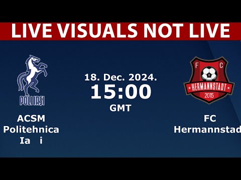 ⚽ ACSM Politehnica Iași vs Hermannstadt LIVE | Romanian Cup