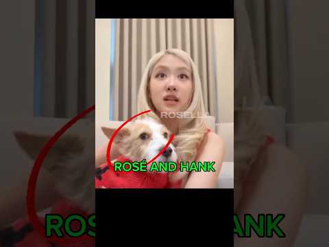 Rosé and Hank #rosé #kpop #blackpink #shorts #fyp #dog