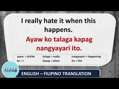 Useful Filipino Phrases using "WHEN"