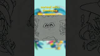 normal miku timelapse!#projectvoltage #hatsunemiku #ポケミク #speeddraw #cuteart #kawaiiart #fyp #shorts