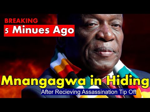 WATCH LIVE; TROUBLE; Mnangagwa in Hiding After Assasination Treats Tip Off? WHATS HAPPENING