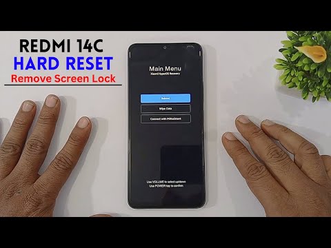 How To Hard Reset Redmi 14c Unlock Screen Lock Pattern/Pin/Password Without Pc