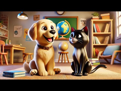 "The Wise Cat and the Cheerful Dog: A Learning Adventure"@PowerKidstv