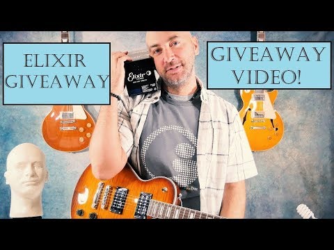 Why You Should Use Elixir Strings On Your Electric Guitar! Giveaway Video!