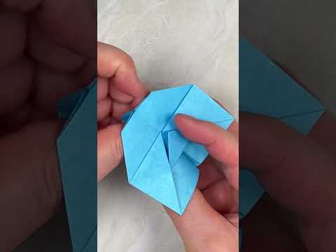 Origami of a Blue Rose #shorts