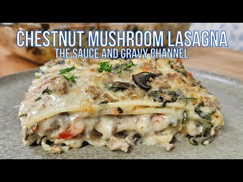 Chestnut and Mushroom Lasagna Sauce 🌰 How to Make a White Lasagna with Chestnuts and Mushrooms 🍄