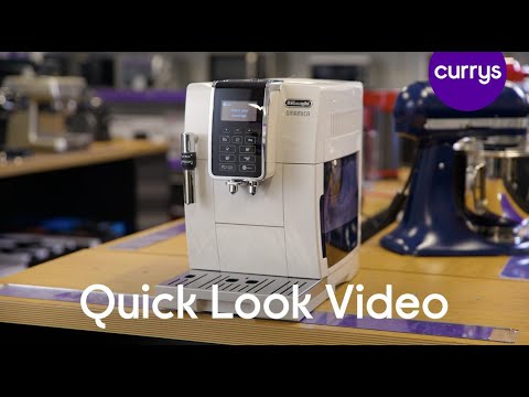 DELONGHI Dinamica ECAM 350.35.W Bean to Cup Coffee Machine - Quick Look