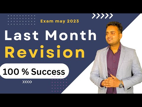 How to revise in last month for ca exam may 2023| 100 % success strategy to pass in exam