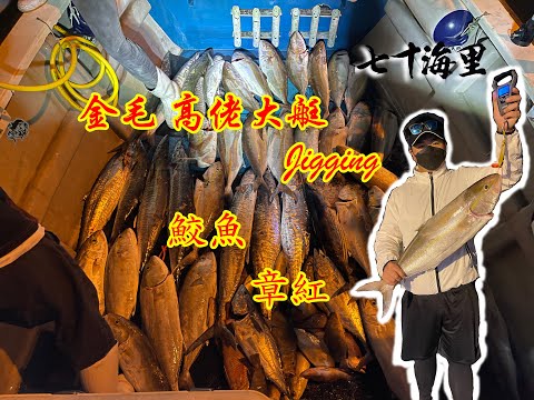 金毛 高佬 大艇 約70海里 Jigging 章紅 鮫魚