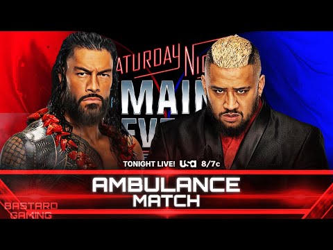 WWE 2K24 | Roman Reigns VS Solo Sikoa - Ambulance Match | Saturday Night Main Event