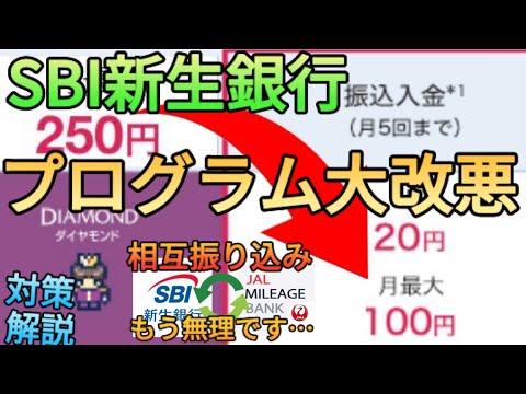 【銀行ポイ活】SBI新生銀行が大改悪でネオバンク(V､第一生命､JAL)はどうなる!?実は三井〇〇銀行を使えば全て解決します!!