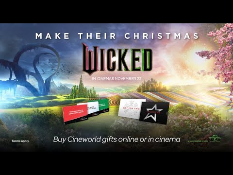 Get a WICKED Christmas gift this year ✨ | Cineworld Christmas Ad