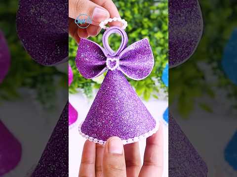 Handmade Christmas Tree Angels Ornaments for Decoration #shorts #christmas #diy #decor #craft